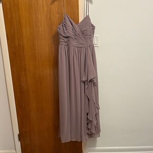Christian Siriano Mauve Midi Dress